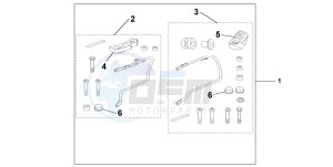 CBF600NA drawing PANNIER STAY KIT