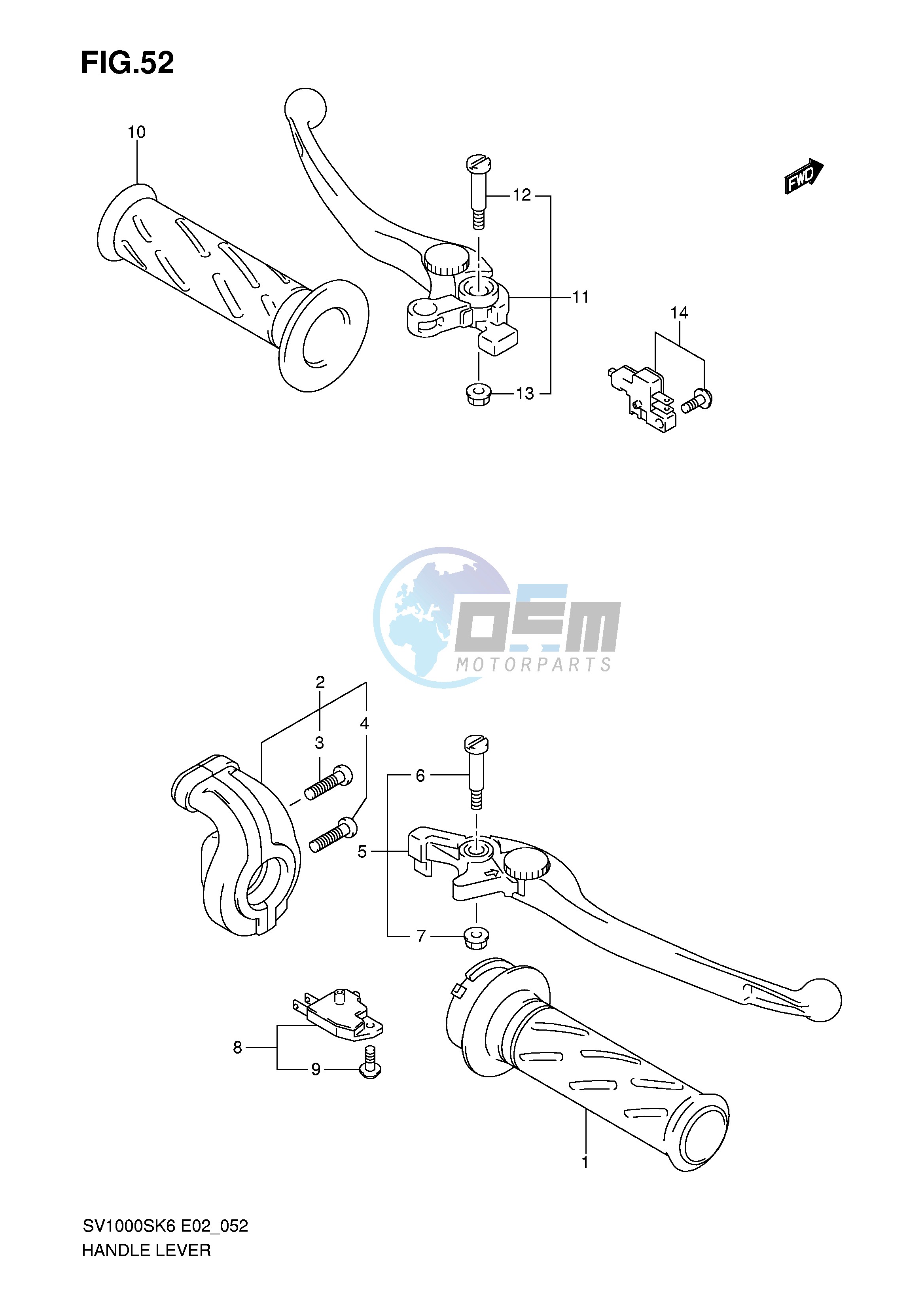 HANDLE LEVER (SV1000S S1 S2)