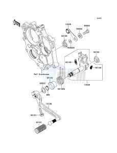 ER-6n ER650A6S GB XX (EU ME A(FRICA) drawing Gear Change Mechanism