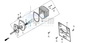 C50S drawing TAILLIGHT (C50P/C50T)