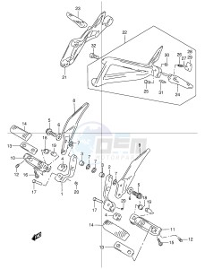 GSX1200 (E4) drawing FOOTREST