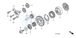 TRX450ER9 Australia - (U / SEL) drawing STARTING CLUTCH