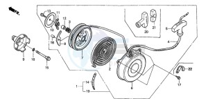 TRX250TE FOURTRAX RECON ES drawing RECOIL STARTER