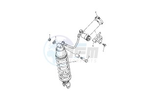 FZR R 600 drawing REAR SUSPENSION