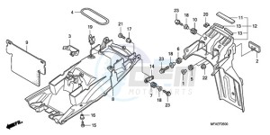 CBF1000SA UK - (E / ABS MKH) drawing REAR FENDER