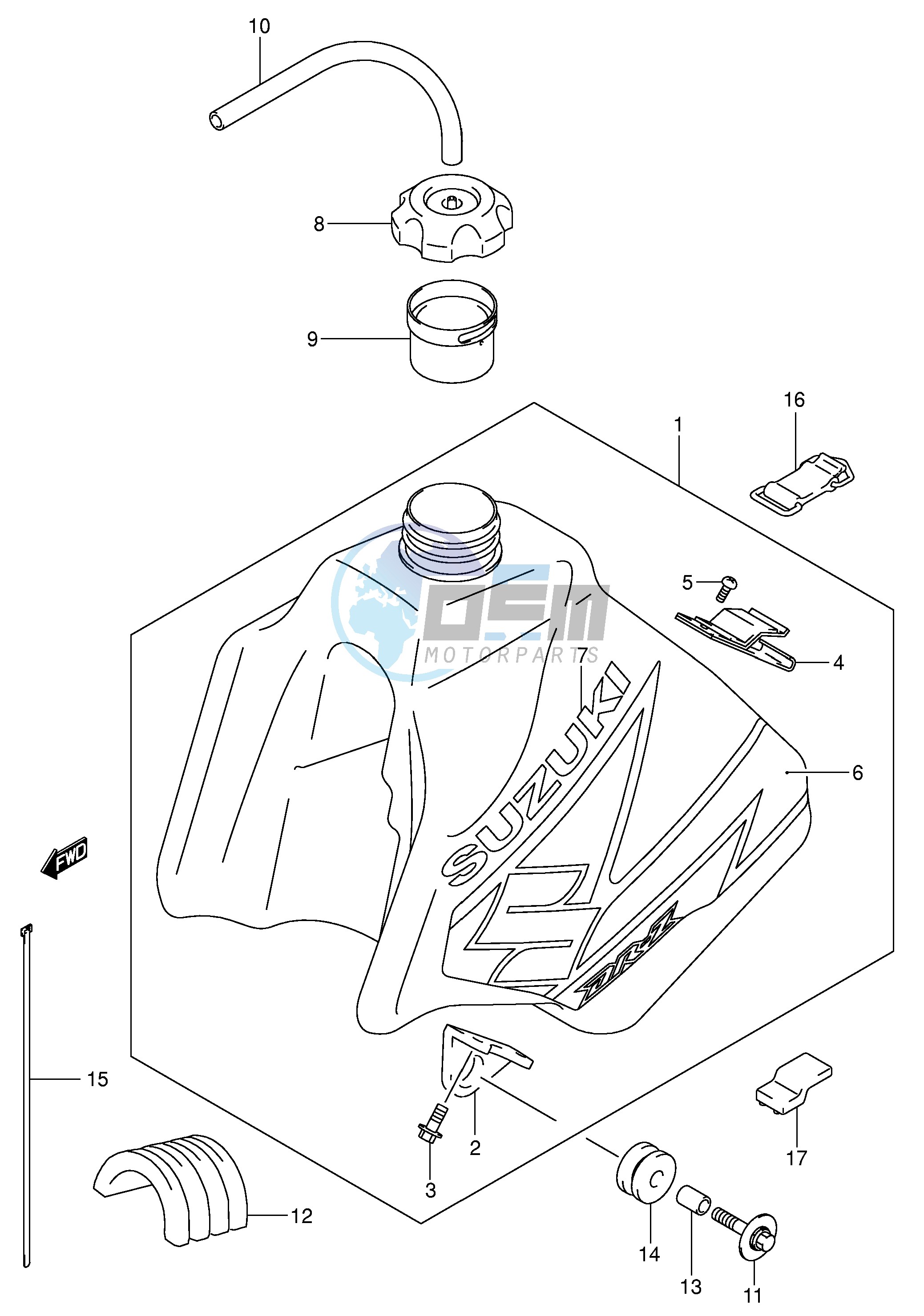 FUEL TANK (MODEL K3)