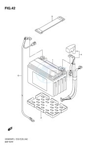 GSX650F (E3-E28) Katana drawing BATTERY (GSX650FAL1 E28)