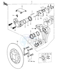 KZ 650 D [SR] (D1-D2) [SR] drawing REAR BRAKE