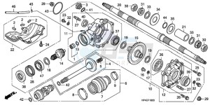 TRX420TM9 Australia - (U / 2WD) drawing REAR FINAL GEAR