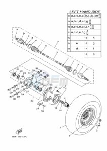 YXM700E YX70MPN (BHF8) drawing REAR WHEEL