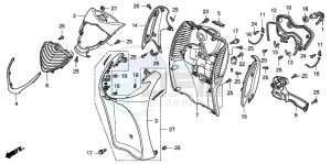 SH150S 125 drawing FRONT COVER