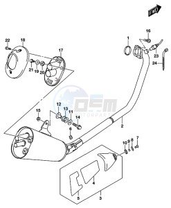 GSX-S125 drawing MUFFLER