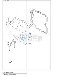 AN250 (E2) Burgman drawing CYLINDER HEAD COVER