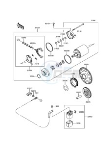 W800 EJ800AFFA GB XX (EU ME A(FRICA) drawing Starter Motor