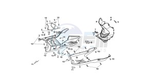 CROX 50 drawing FOOTREST / FRAME COWLING