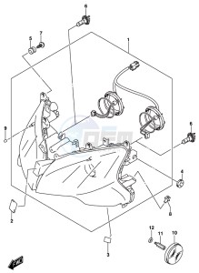 GSX-S1000F drawing HEADLAMP