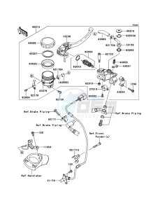 ZZR1400_ABS ZX1400FEF FR GB XX (EU ME A(FRICA) drawing Front Master Cylinder