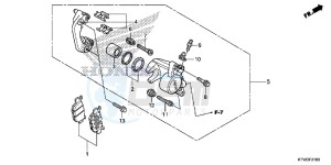 SH300AD SH300i E drawing REAR BRAKE CALIPER