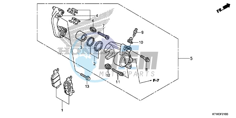 REAR BRAKE CALIPER