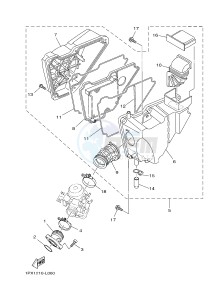 YB125 (2CS9) drawing ADMISION INTAKE