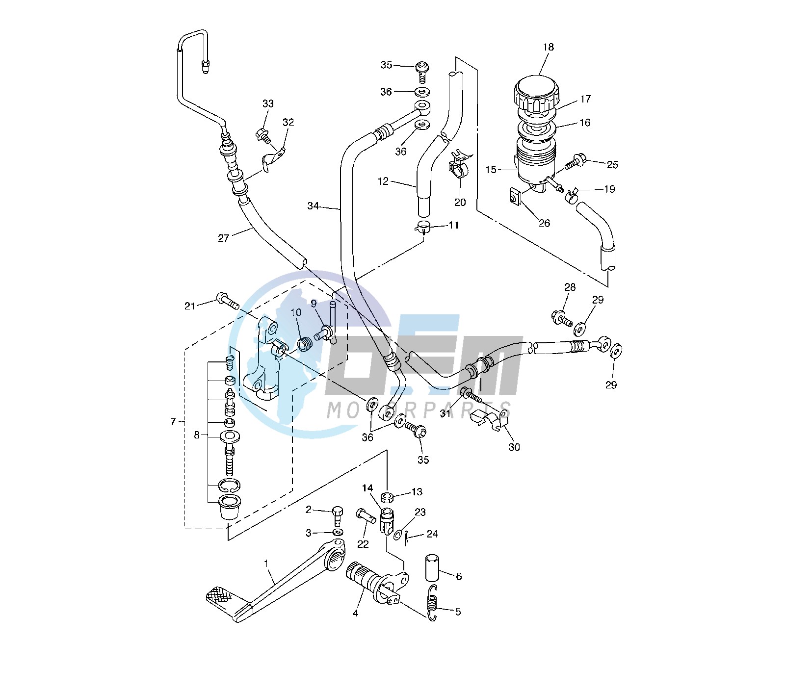 REAR MASTER CYLINDER