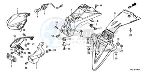 NC750XE NC750X Europe Direct - (ED) drawing TAILLIGHT