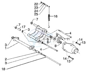 Super Hexagon 180 GTX 12 inch drawing Swinging arm