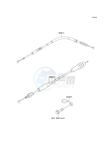 KX 250 L [KX250] (L3) [KX250] drawing CABLES