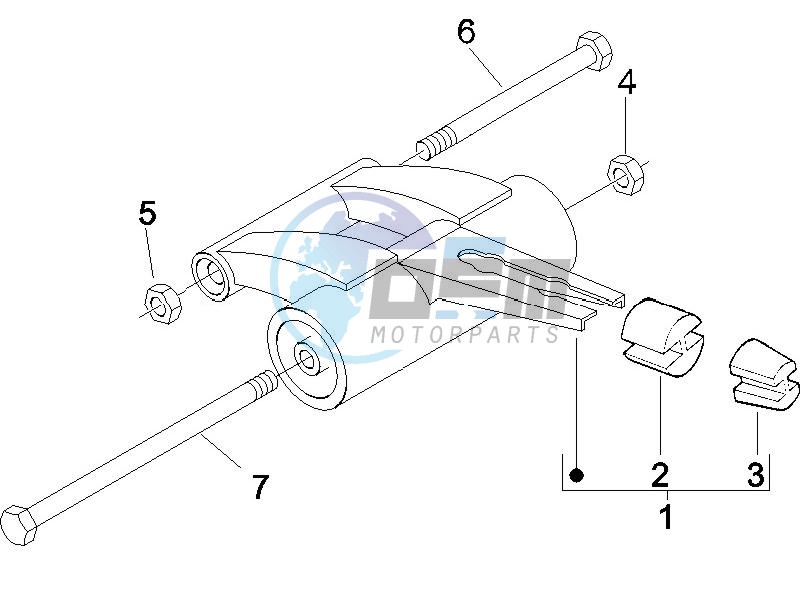 Swinging arm