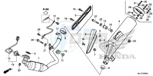 NC750XAE NC750XA Europe Direct - (ED) drawing EXHAUST MUFFLER