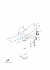 YZ250 (BCR9) drawing SEAT