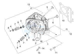 Liberty 50 4T PTT (B-NL) drawing Head unit - Valve