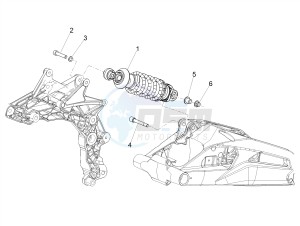 SHIVER 900 E4 ABS (EMEA, LATAM) drawing Shock absorber