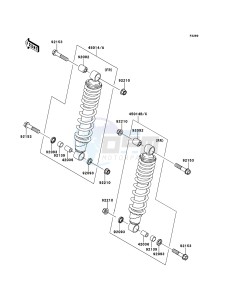 KVF650_4X4 KVF650FCF EU drawing Shock Absorber(s)