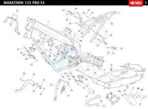 MARATHON-125-PRO-E4-SM-REPLICA-SERIES-AUSTRIA-MARATHON-125-PRO-SM-E4-GREEN-REPLICA-SERIES drawing CHASSIS