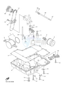 FJR1300A FJR1300A ABS (1MCN) drawing OIL COOLER