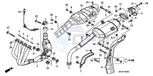 CBR600RR9 UK - (E / MK) drawing EXHAUST MUFFLER