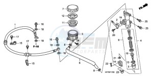 TRX420FAA Europe Direct - (ED) drawing RR. BRAKE MASTER CYLINDER