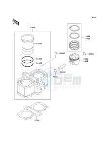 EX 500 D [NINJA 500R] (D6F-D9F) D7F drawing CYLINDER_PISTON-- S- -