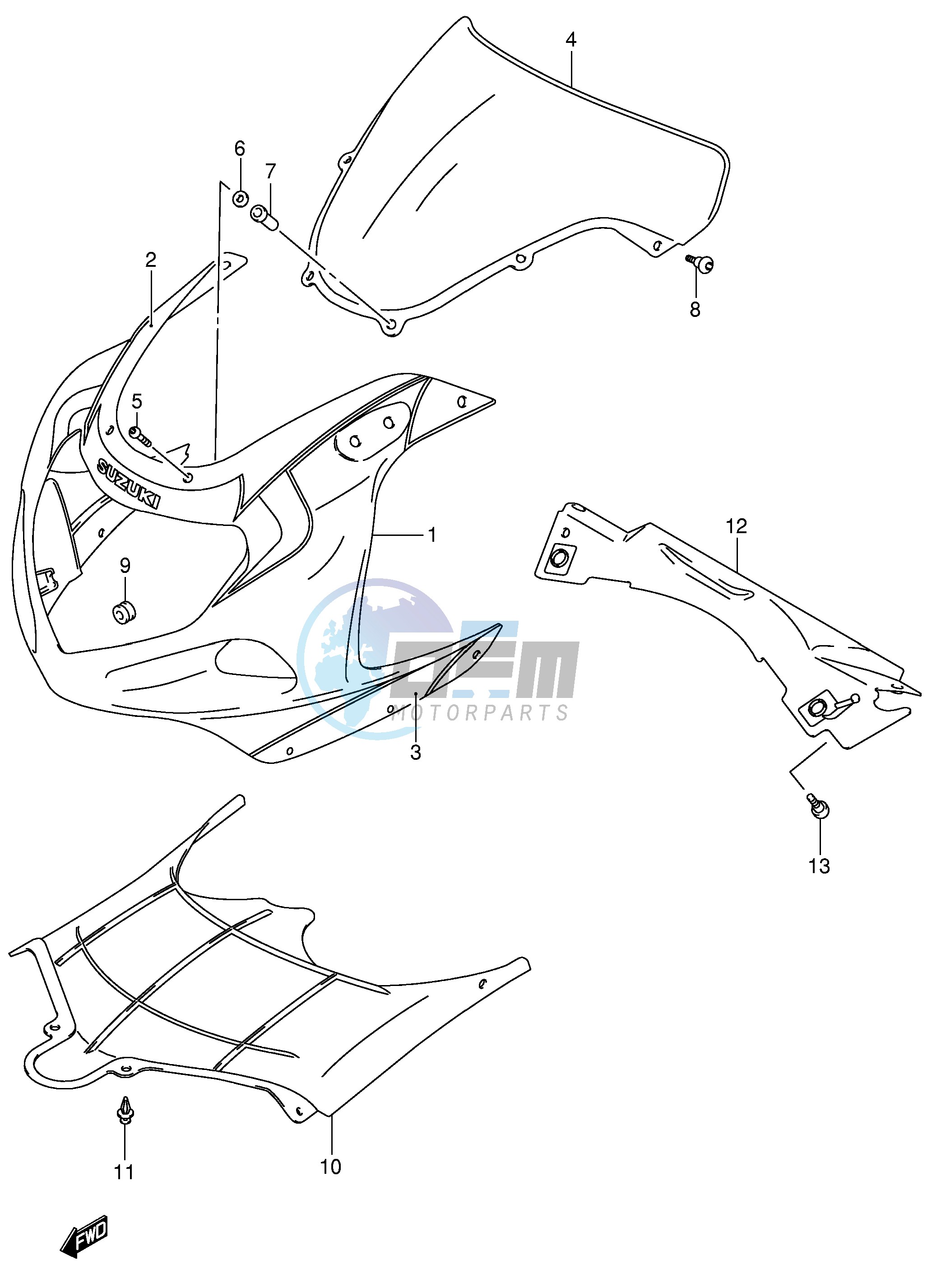 COWLING BODY (GSX-R600ZK3)