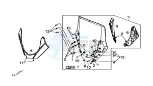 MAXSYM 600 I ABS EXECUTIVE EURO4 L7 drawing WINDSCREEN