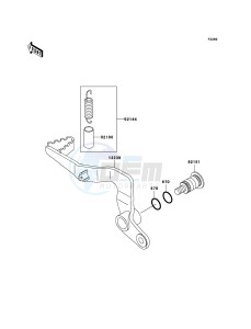 KX65 KX65A9F EU drawing Brake Pedal