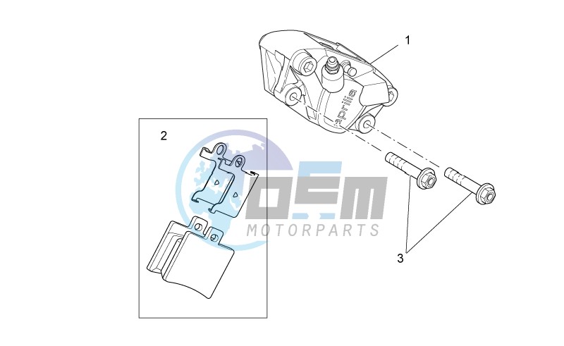 Rear caliper