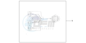 ST13009 France - (F / CMF MME) drawing QUARTET HARNESS