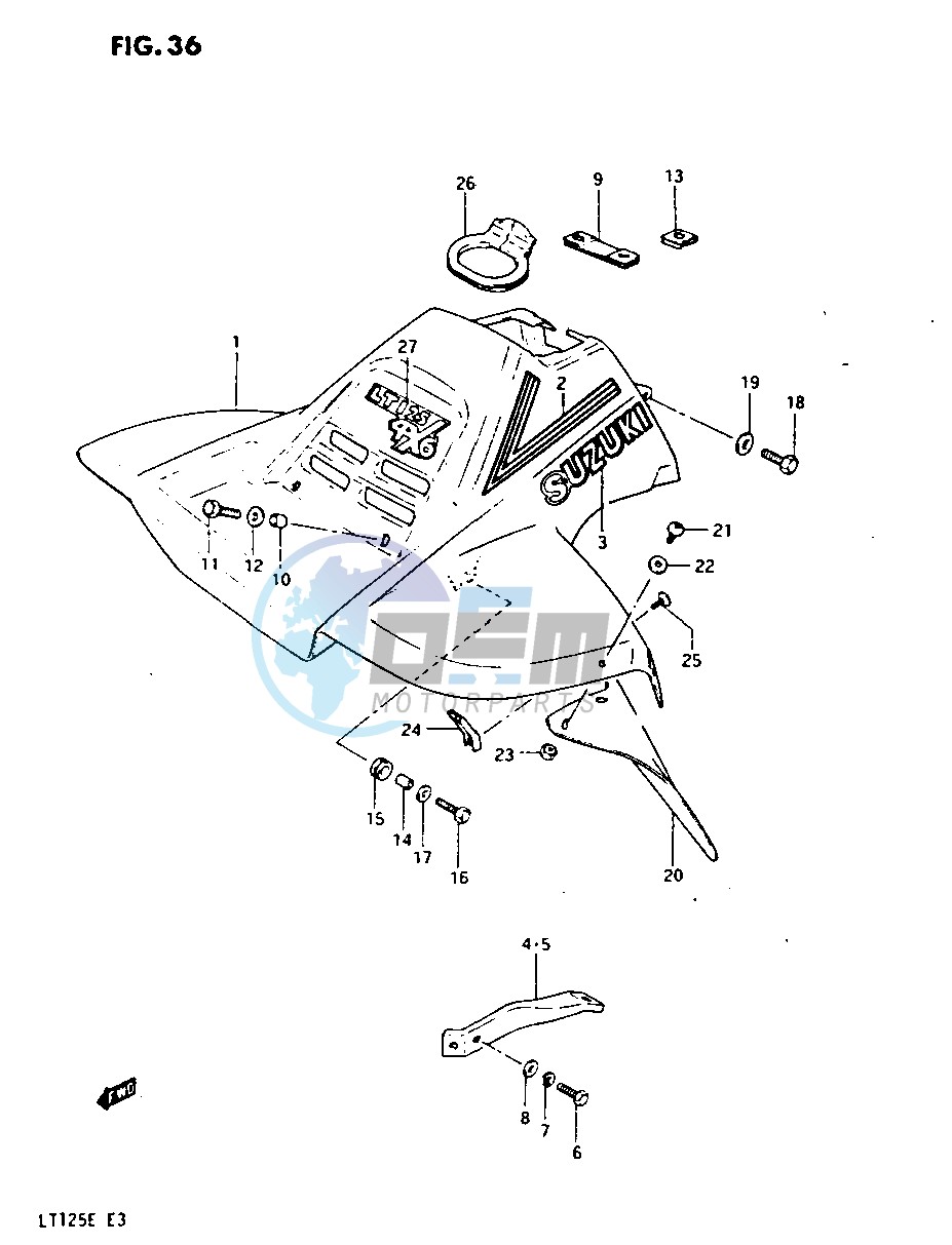 FRONT FENDER (MODEL E)