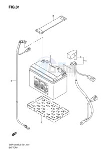 GSF-1250S ABS BANDIT EU drawing BATTERY