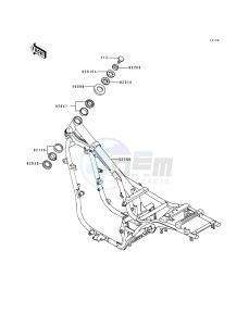 EN 500 A [VULCAN 500] (A6-A7) [VULCAN 500] drawing FRAME