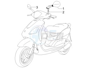 Fly 50 4t (USA) drawing Mirrors