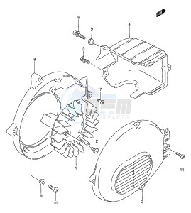 AE50 (E28) drawing COOLING FAN