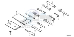 CRF250ME CRF250M UK - (E) drawing TOOLS